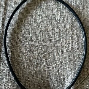 Black Leather Necklace